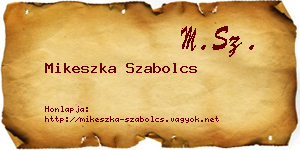 Mikeszka Szabolcs névjegykártya